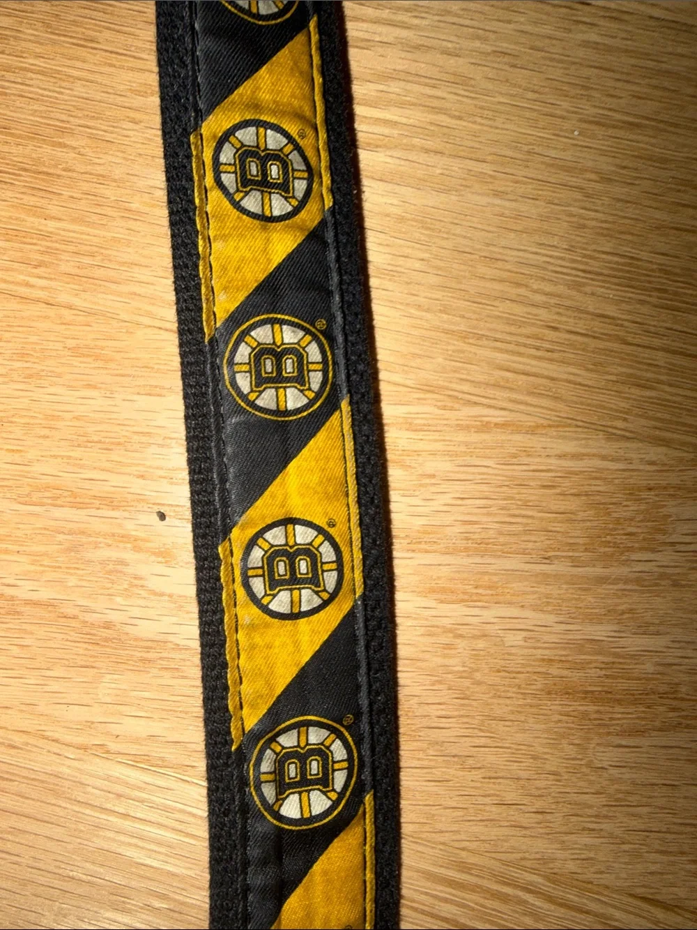 Vineyard Vines Bruins Black and Yellow Webbed Team Logo Belt